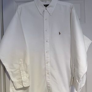 Men’s Ralph Lauren Yarmouth White Button Down Oxford Shirt
